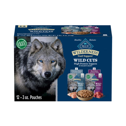 Wilderness Trail Toppers High-Protein Chicken & Beef, 3 Oz Pouches, 12 Count