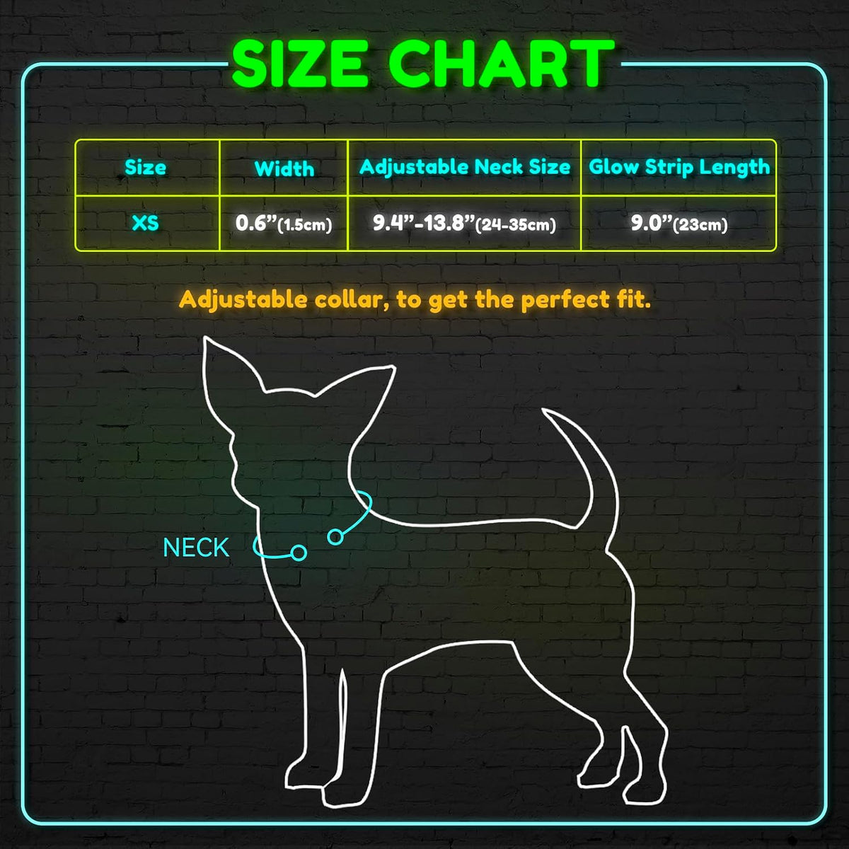 Light up Dog Collar, Rechargeable LED Dog Collar Glow in the Dark Cat Collar Reflective Puppy Collar Safety Dog Lights for Night Walking (Pink, XS)