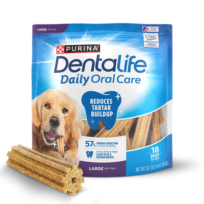 Purina  Daily Oral Care Chicken Flavor Dental Chews for Large Dogs, 20.7 Oz.