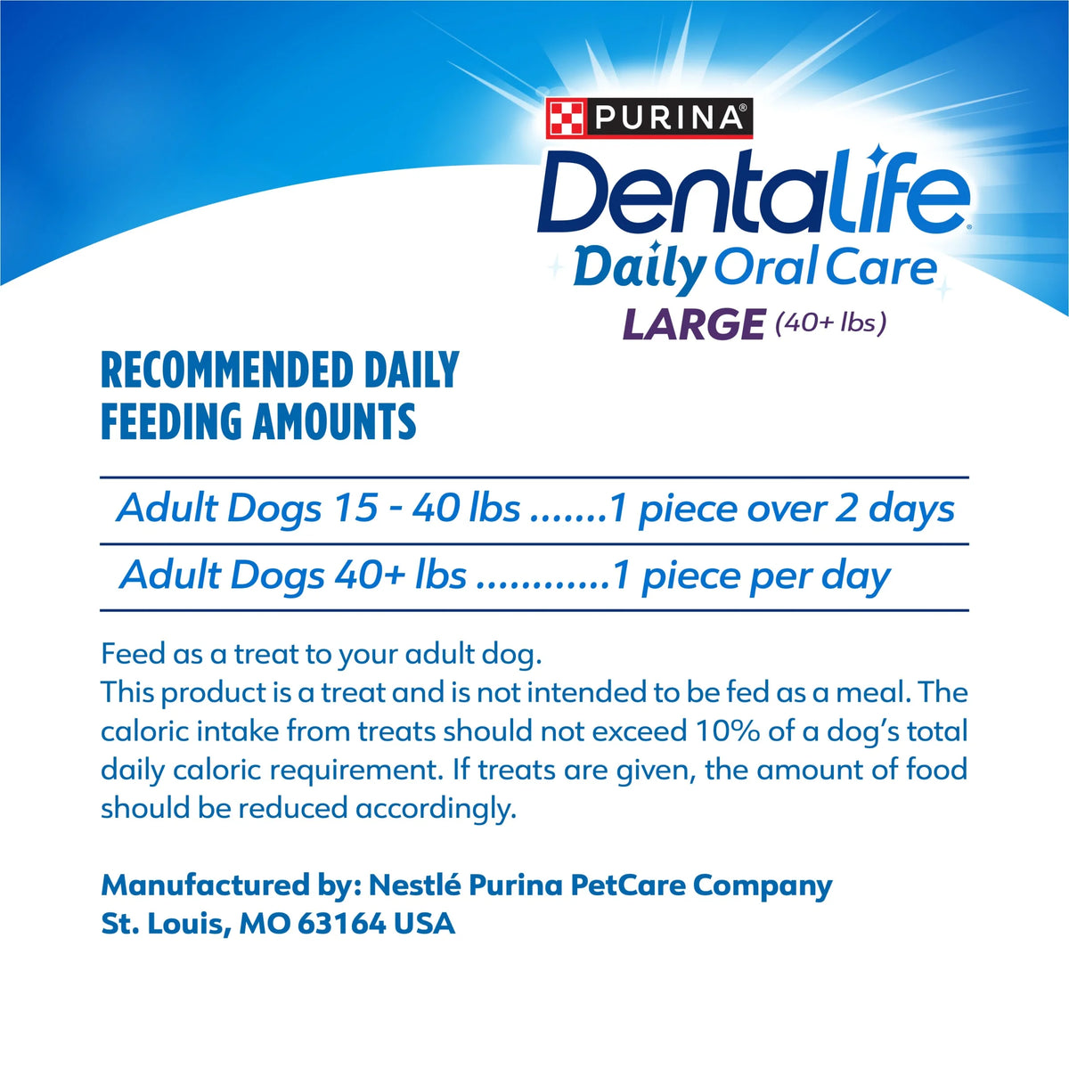 Purina  Daily Oral Care Chicken Flavor Dental Chews for Large Dogs, 20.7 Oz.