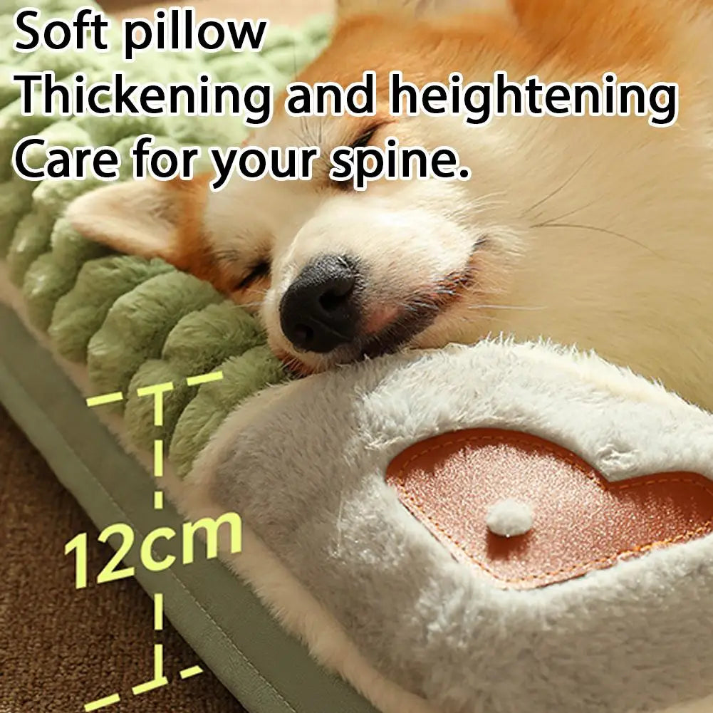 Winter Warm Dog Mat Plaid Bed for Cats Dogs Luxury Sofa for Small Medium Dogs Fluff Sleeping Removable Washable Pet Beds Z4U7