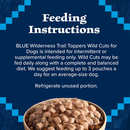 Wilderness Trail Toppers High-Protein Chicken & Beef, 3 Oz Pouches, 12 Count
