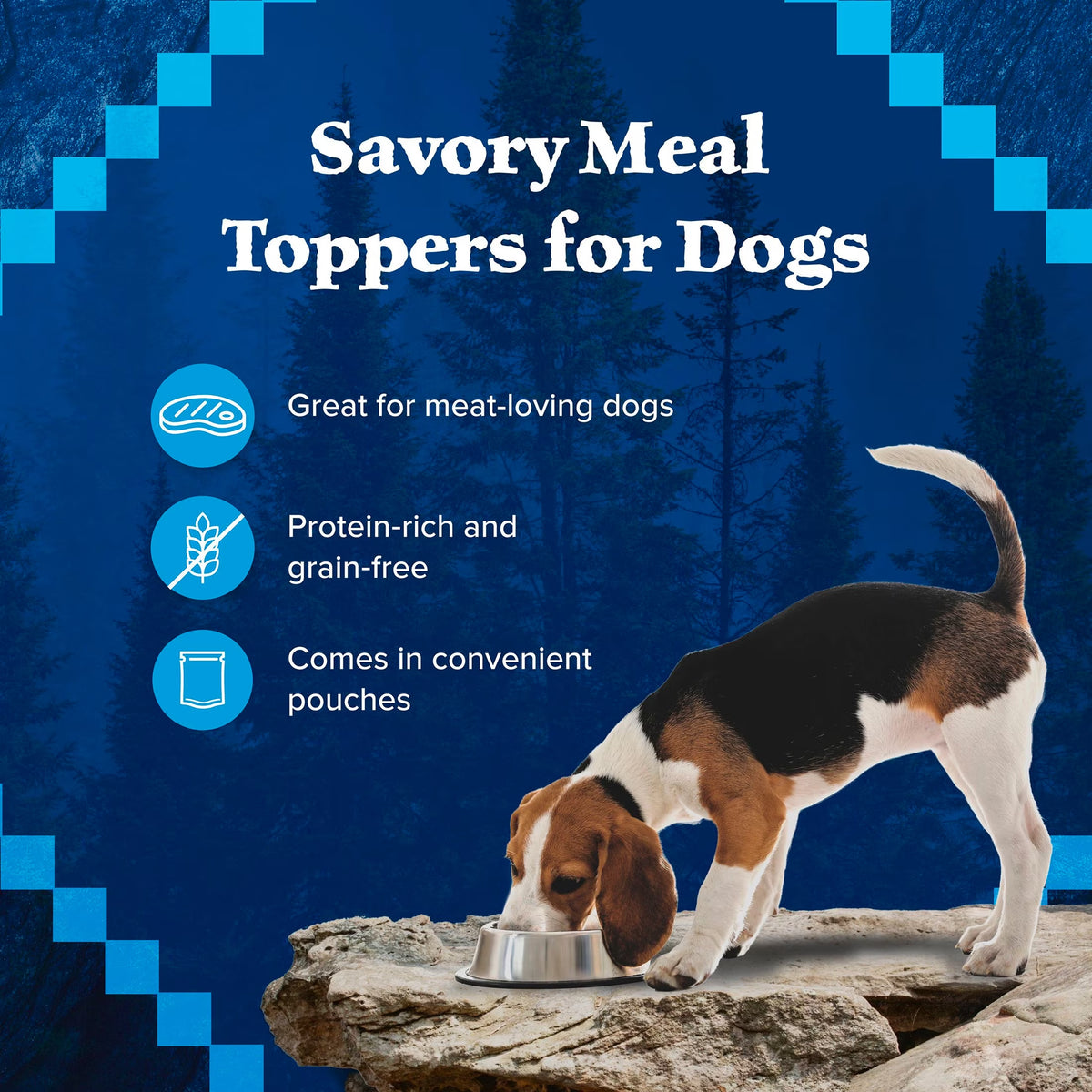Wilderness Trail Toppers High-Protein Chicken & Beef, 3 Oz Pouches, 12 Count